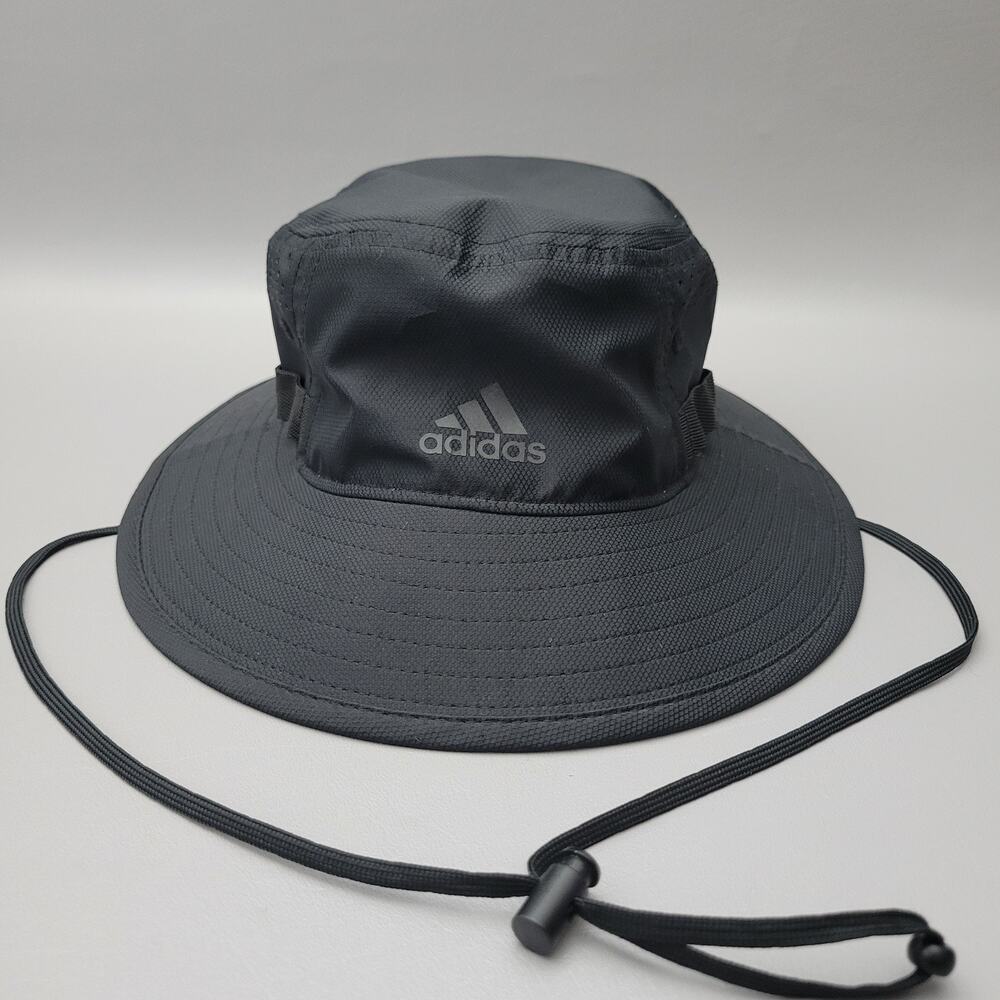 Adidas Mens Victory III Aeroready Sun Protect Bucket Hat Black Size M